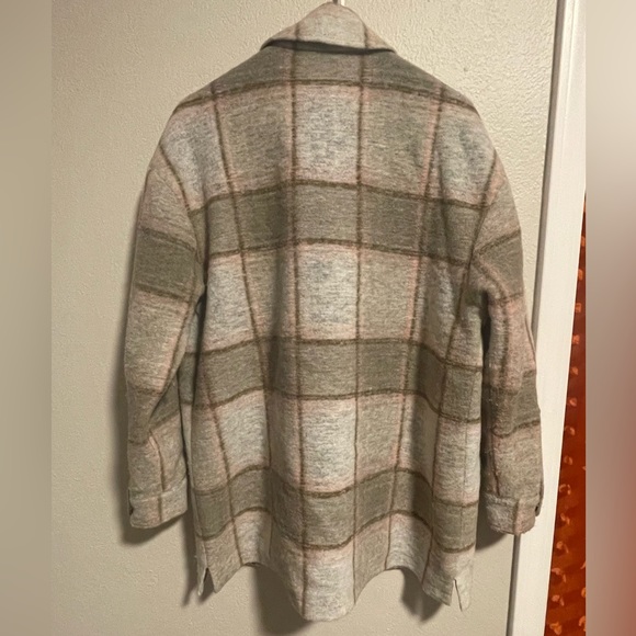 Closed Titania Plaid Shirt Jacket in Muddy Beige - Picture 3 of 6